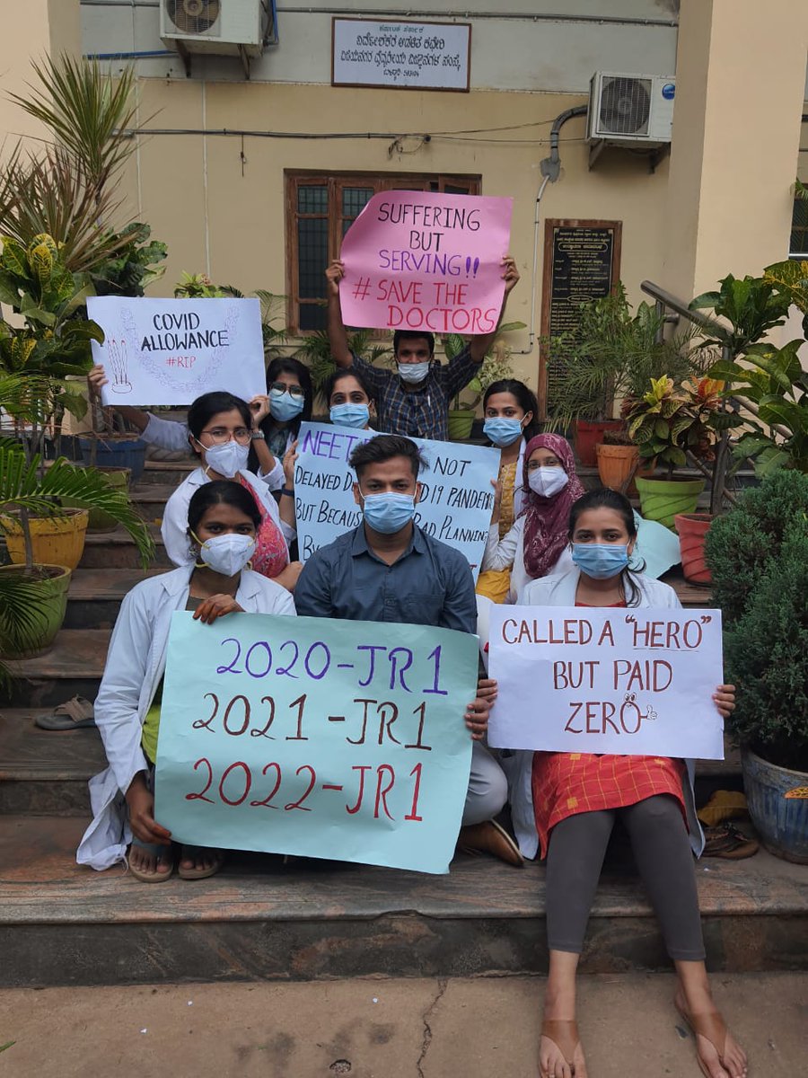 pooja_bhavi's tweet photo. #Reduceacademicfees
#Unpaidcovidallowance
#Expediteneetpgcounseling
@karnatakarda @Rdabmcri @mla_sudhakar @BSBommai @DHFWKA @PMOIndia @CMofKarnataka @siddaramaiah https://t.co/mNlexIxMU6