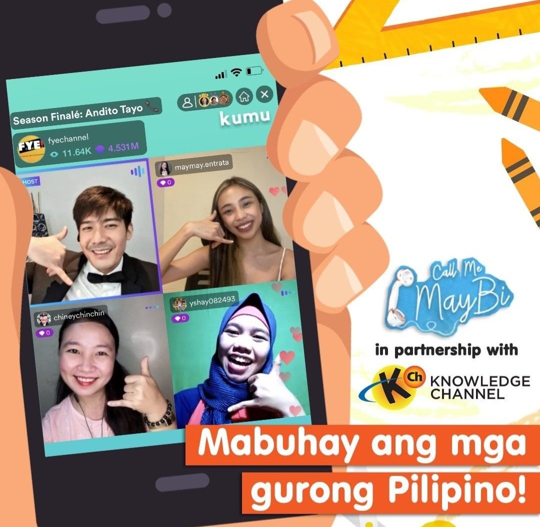robertmarion's tweet photo. Sa tulong ng #CallMeMayBi at @kchonline, nagkaroon kami ng pagkakataon para iparamdam ang pasasalamat natin para sa ating mga bayani. Patuloy kaming sumasaludo sa ating mga guro. Mabuhay kayo! 🇵🇭🙌🏻 https://t.co/WalGRTCkiT