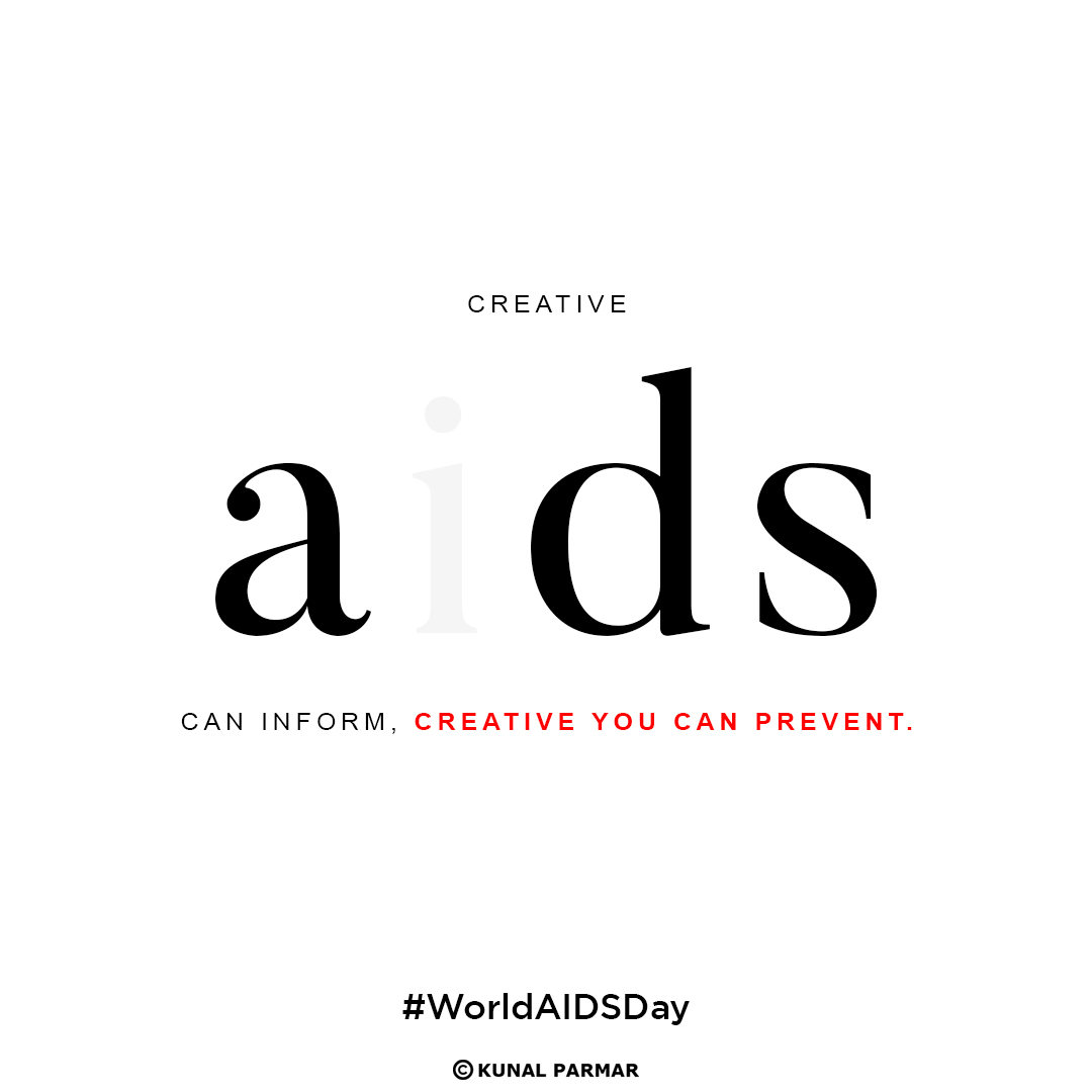 kparmar24's tweet photo. Create. Awareness. #WorldAIDSDay #WorldAIDSDay2021  #AIDSPrevention #AIDSawareness #advertising https://t.co/IyXsLEJsLm