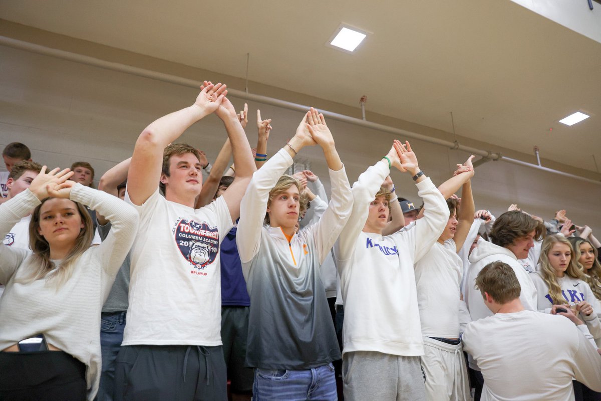 CA_BULLDOGS's tweet photo. Student Section has shown up and ready for tonight’s district battle with MTCS!!!  @CAPepClub https://t.co/VCl72J47Hc