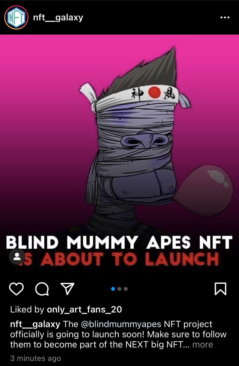 BlindMummyApes's tweet photo. We just got mentioned by NFT Galaxy 221k Followers, no jokes around here, we are going blind folded to the mummy moon 🚀🚀🚀🚀 #nft #eth #FreeNFT #NFTdrop #xrp #apes #BAYC #NFTshill https://t.co/HmEjXMGzM1