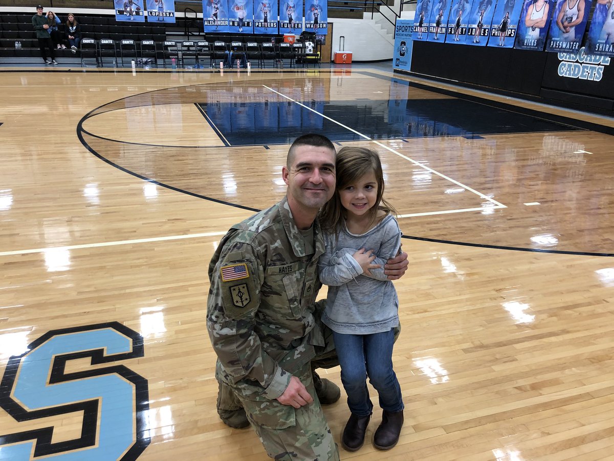 Thank you to the Indiana National Guard and Staff Sergeant Hayes for sponsoring tonight’s game and letting our Girls’ Basketball team wear the National Guard jerseys. @INGuardsman