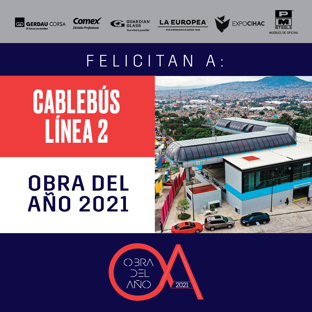 RevistaObras's tweet photo. Esta noche reconocemos a las construcciones más impresionantes del 2021 en #ObradelAño, edificaciones que hacen la diferencia en la funcionalidad de nuestras ciudades.
- Nuestra #ObraDelAño 2021 es el Cablebús Línea 2 CDMX del despacho Alfa - Leitner. ¡Felicidades! https://t.co/mK5lVMFMQw