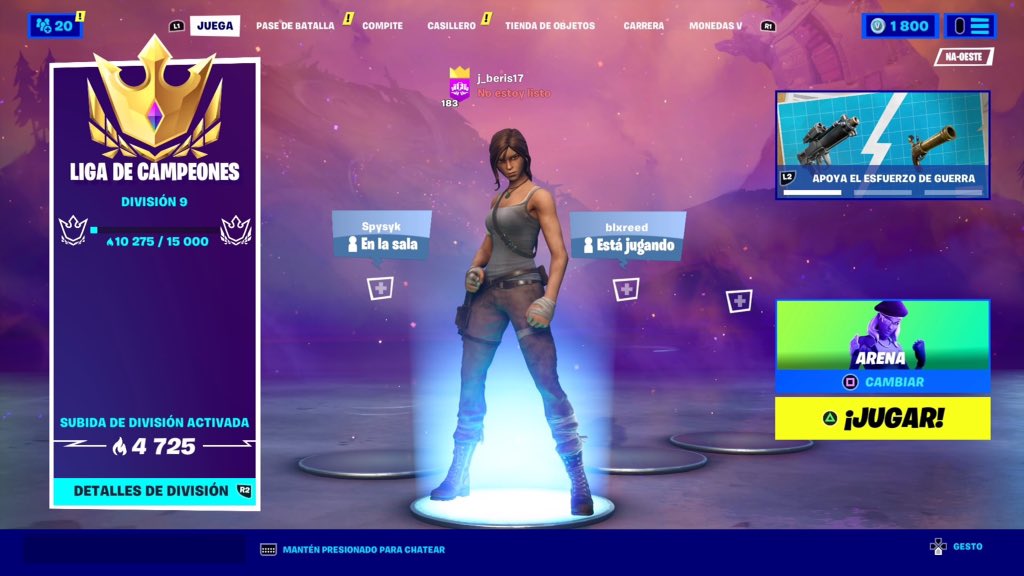 beris_dan's tweet photo. LFD 1/2 ONLY WEST 

PS4 EN ENERO NEW GEN 
+DE 1000 DE PR
10K EN ARENA 
70/80 PING
IGL/FRAGGER
 #buscoduofortnite https://t.co/HaHqoNIH8R