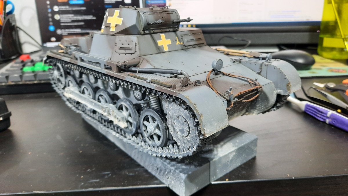 Resurrecting an old account, with a model I started 6 months ago, and am only now finishing. 1:16 scale Panzer IB.