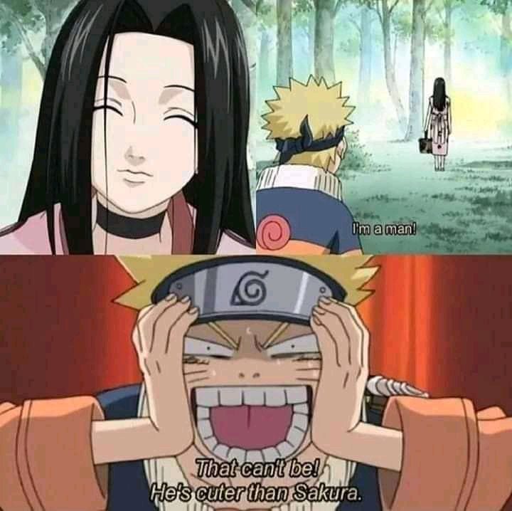 Reyyy_vv's tweet image. HAHAHAHAHAHAHAHAH yeah that's actually true!He's way cuter than sakura huhuhu why hakku?

#narutokid #hakku #anime #weeb #Catfish