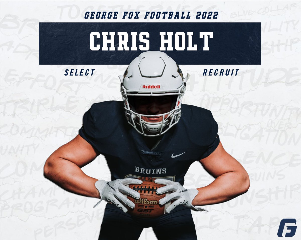Blessed to announce I have received my first opportunity to play at the next level from George Fox University, Thank you Coach Bates and <a href="/KenIngram3/">Ken Ingram</a>!!!