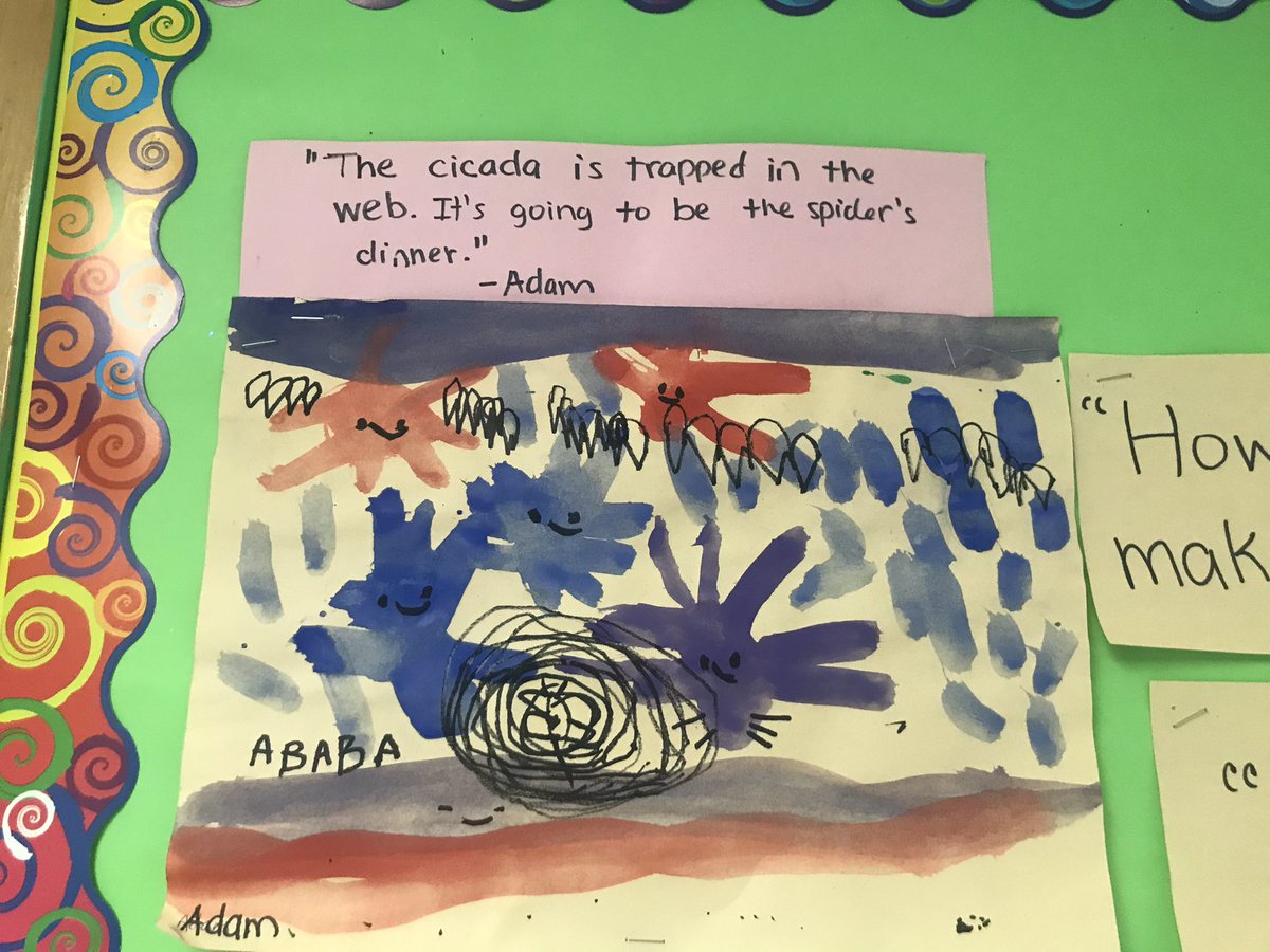 TDSB_Donwood's tweet photo. Kindergarten Ss sharing facts and asking questions during their inquiry on insects π #mscheng #msletcher
#documentingstudentlearning https://t.co/SRo19AM1jq