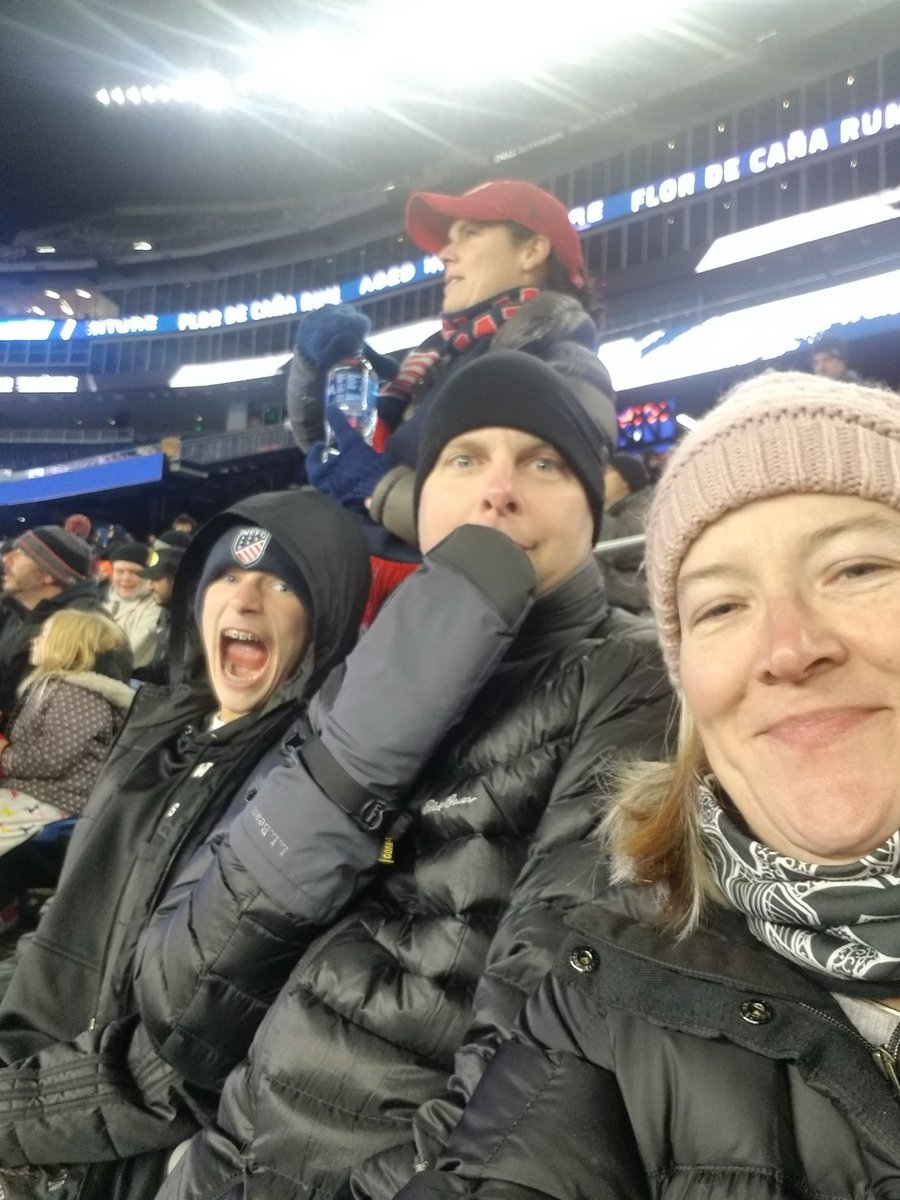 DrAngelaFitch's tweet photo. Birthday fun for Ed at the MLS playoffs. #nerevolution #TweetYourSeat #section130 row 11 seats 1,2,3 https://t.co/IzHhTW6Xen
