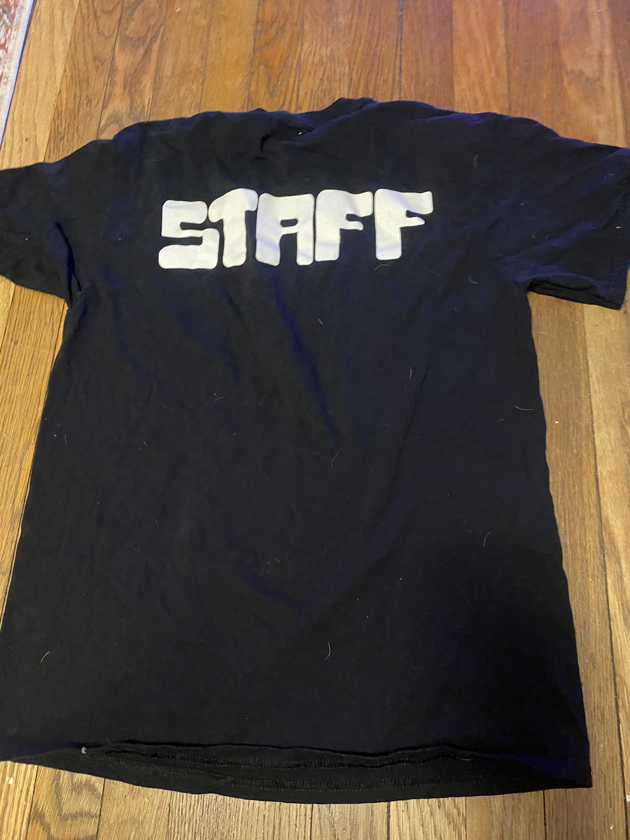 maluubei's tweet photo. official staff shirt from 2021 size medium 
#ASTROWORLDFest #astroworld #TravisScott #travisscottmerch https://t.co/l3Mh4V2erx