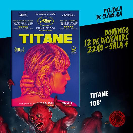 rojosangre's tweet photo. Confirmada la película de clausura del #BARS22
TITANE de Julia Ducournau! https://t.co/z6TfaG3cts