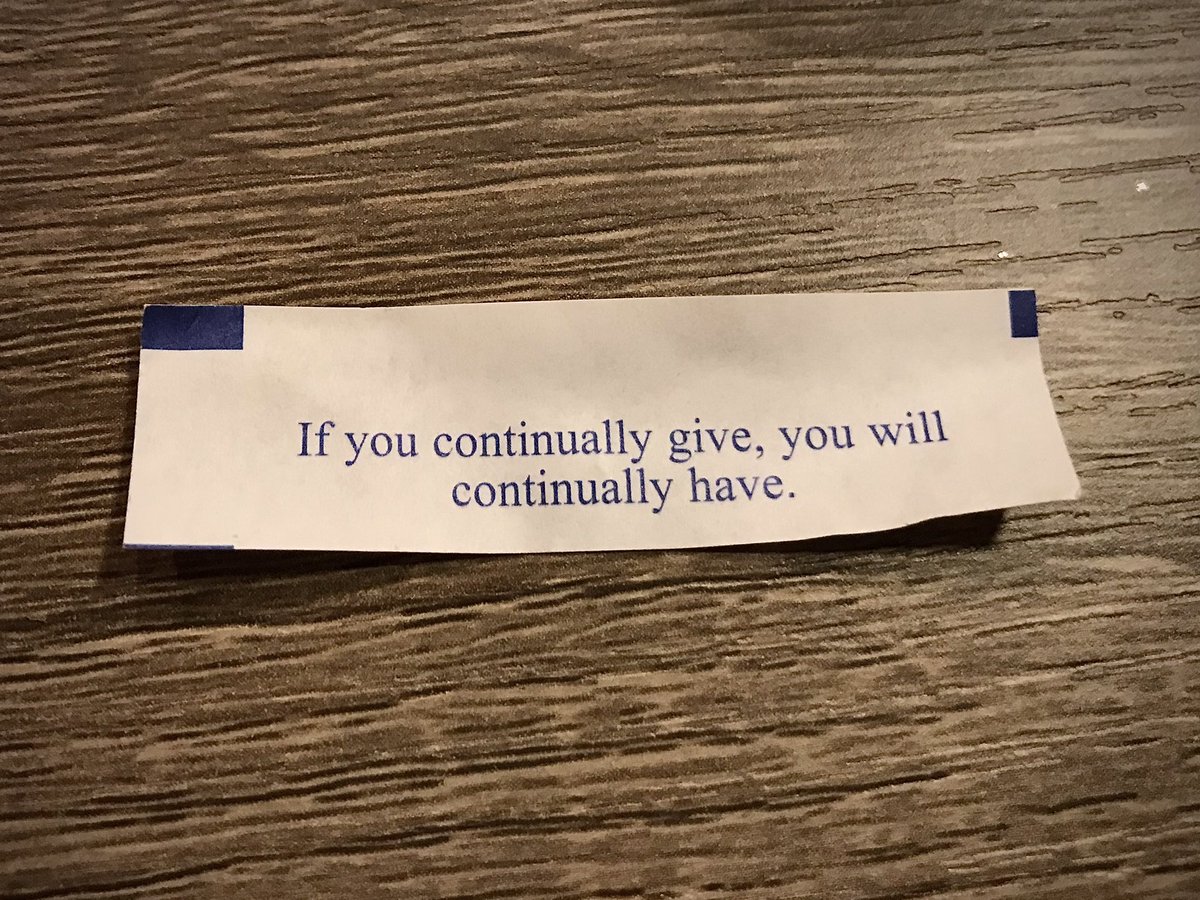 What a great fortune cookie message to open on #GivingTuesday! Today’s a great day to support the causes you care about most and make a difference through philanthropy! Support the Loyola Greyhounds (loyo.la/houndsgive) &amp; Ulman Foundation (give.ulmanfoundation.org/GameChangers20…)