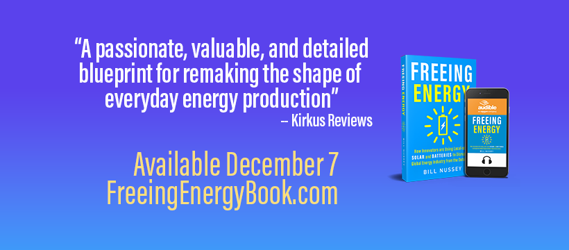 bnussey's tweet photo. After four years of research, travel to six countries, and 320 interviews, my book, Freeing Energy, is here! There is now a faster path to #cleanenergy. Check out https://t.co/Qae7wQTl8b or Amazon https://t.co/bv1ztw80DN https://t.co/1STMhHEsG4
