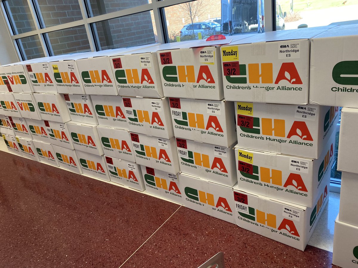 Most days, I am helping schools connect to grants to address childhood food insecurity.   Today, I delivered 350 kits of weekend meals.   Just another day at Children's Hunger Alliance.