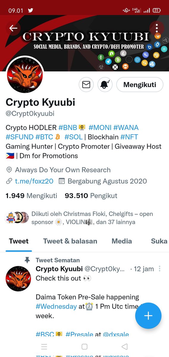 Naina3101's tweet photo. @Crypt0kyuubi Done . Ke pick dong kali ini . Bismillah . https://t.co/kT8Y2tLL52
