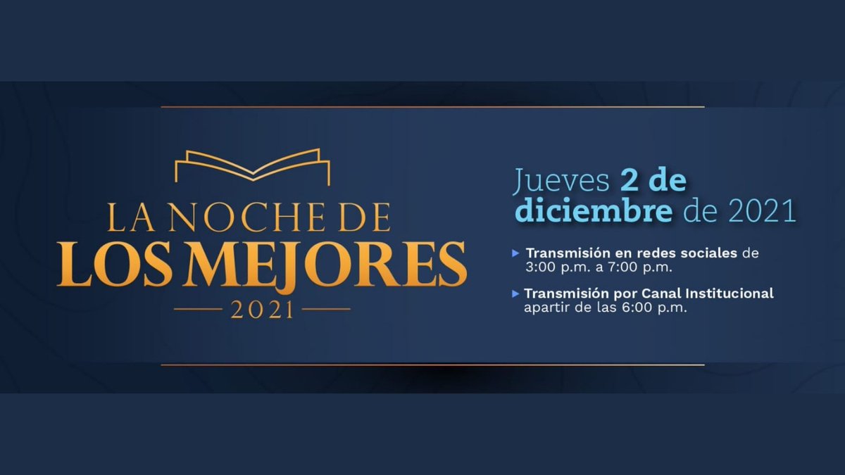 Mineducacion's tweet photo. ¡Mañana, la cita es con la #NocheDeLosMejores! Conéctate a través de nuestras redes sociales y sé parte de este espacio de reconocimiento a la labor de los diferentes actores del sector educativo

🟦 Facebook: https://t.co/qmusHXKt9C
🟥 Youtube: https://t.co/QrOwjq1JRt https://t.co/hYIdGoJBQY