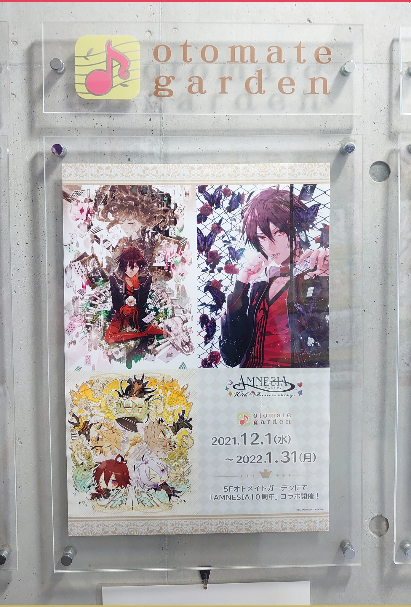 激レア】アムネシア、ウキョウ、オトメイトガーデン、展示パネル 激