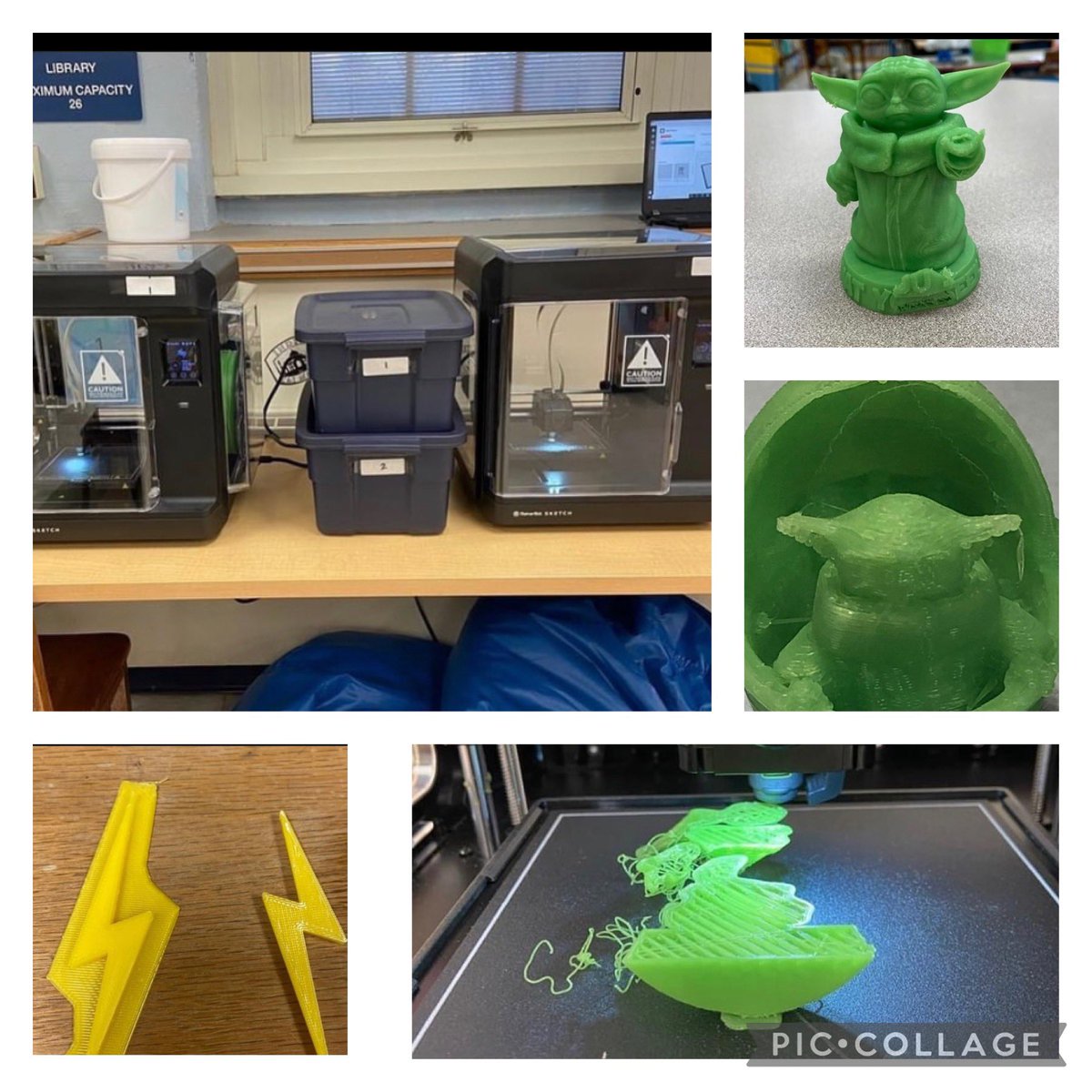 FTSD_'s tweet photo. @FTSD_Roebling LEAP program just added two 3D printers for our elementary students using grant money, which makes it even better. Shoutout to Librarian @becsjen for continuing to push forward and for her ongoing creative ideas! #futureready #fullofideas #flashesproud https://t.co/1L0cZvUKWh