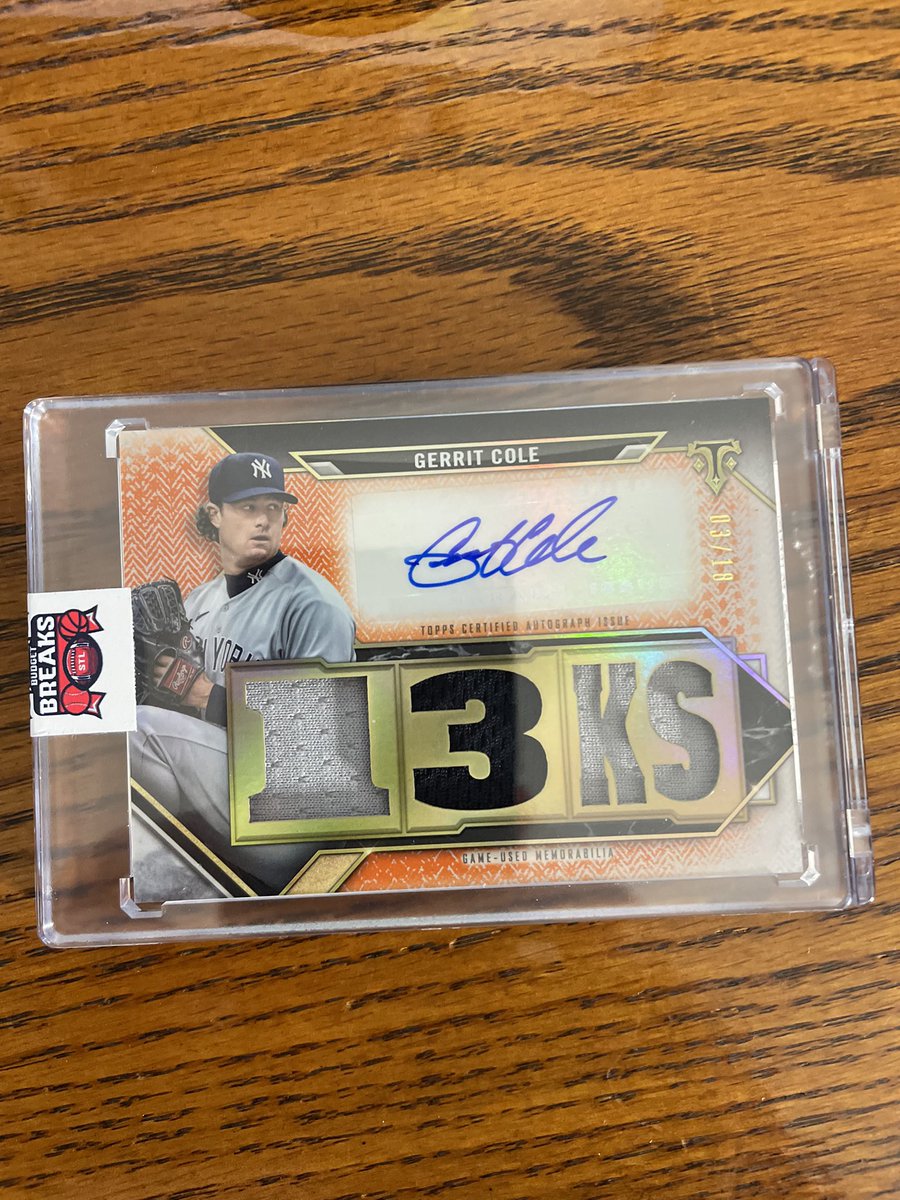 RT @coleslaw152: Gerrit Cole /18 $100 https://t.co/W7VGqTFM8w