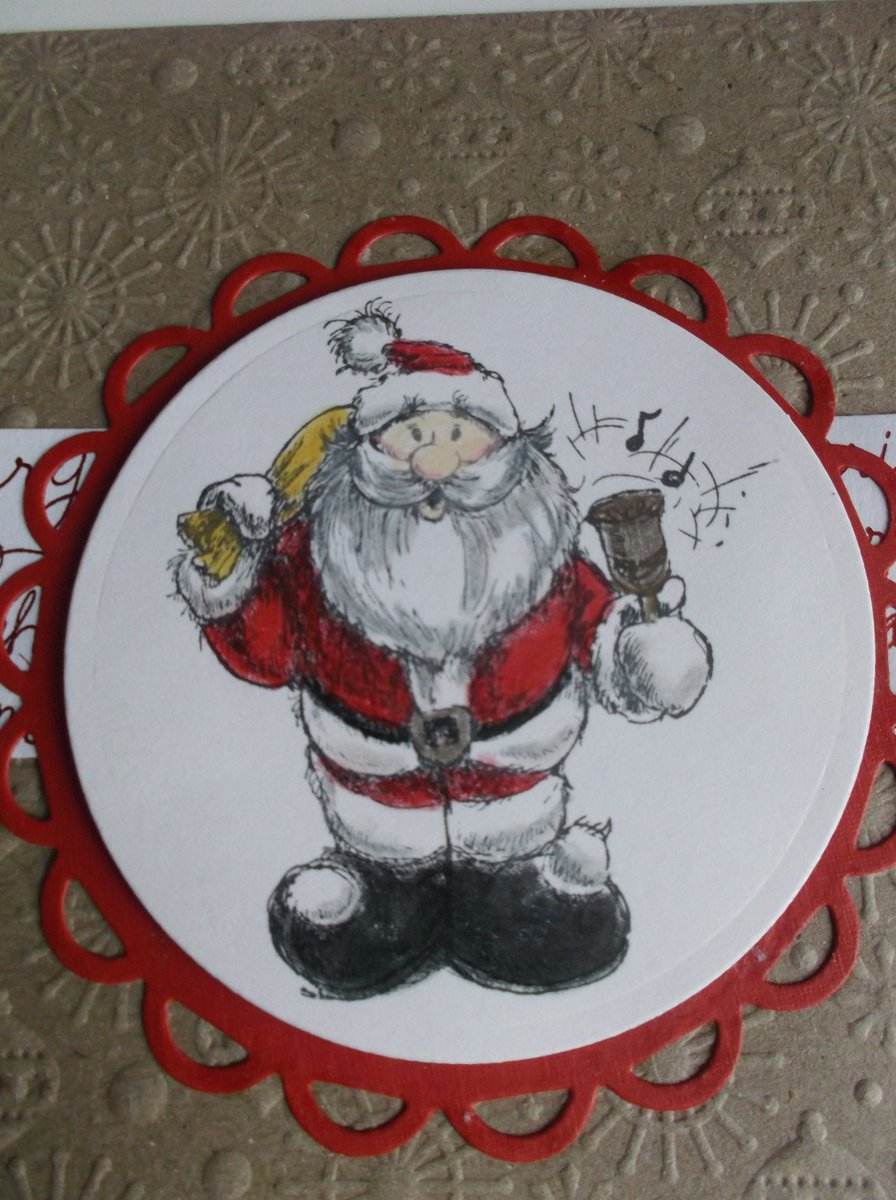 MySilverDonkey's tweet photo. Excited to share the latest addition to my #etsy shop: Santa Claus Christmas Card, Santa with Bell card, Handmade Christmas card https://t.co/p2qtXYqke3 #santacard #christmascard #santachristmascard #Etsy #handmade #EtsyRetwt https://t.co/mnD35sIypO