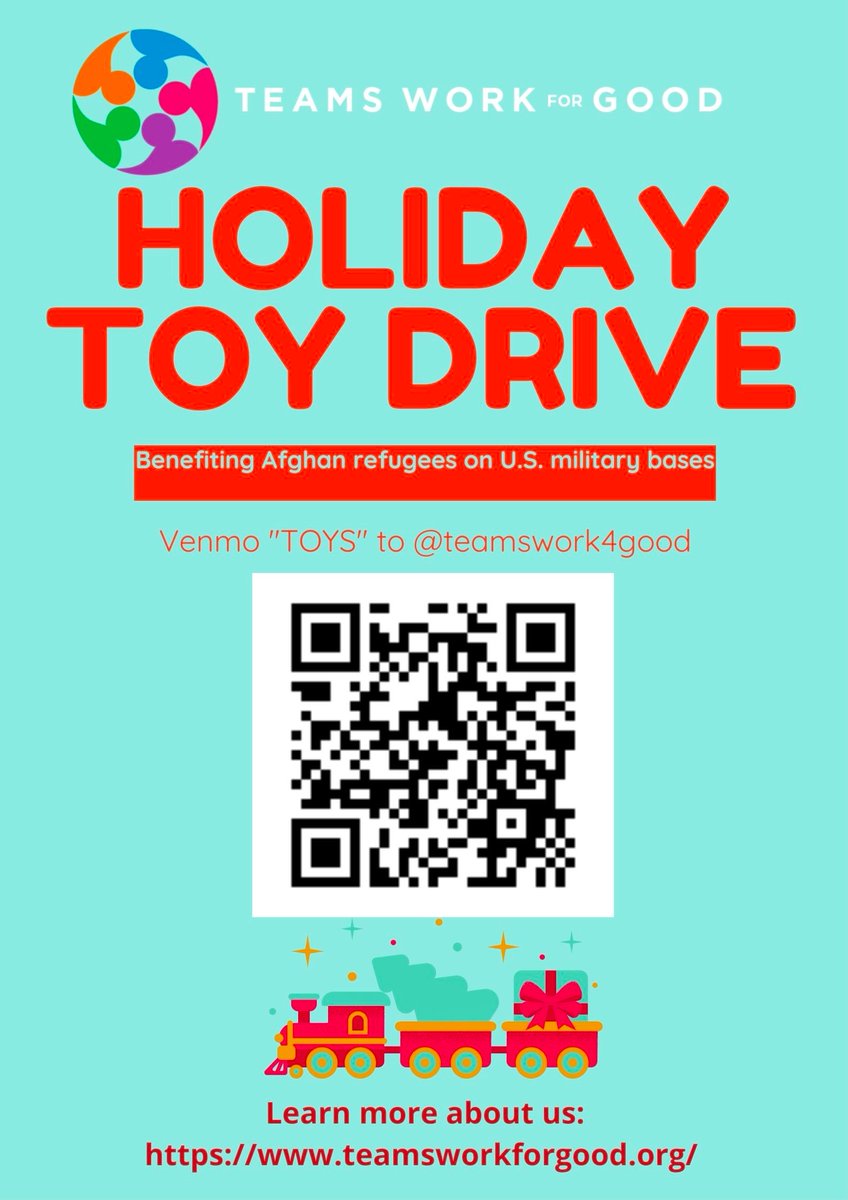 RoxanaBahar1's tweet image. For two months, I have worked with two wonderful students @LoyolaMaryland including @megicutter and Gracie Loeser to organize this toy drive for Afghan #refugees. Please donate to this worthy cause. Even $5 goes a long way. Check out @Teams4Good which is a superb organization.