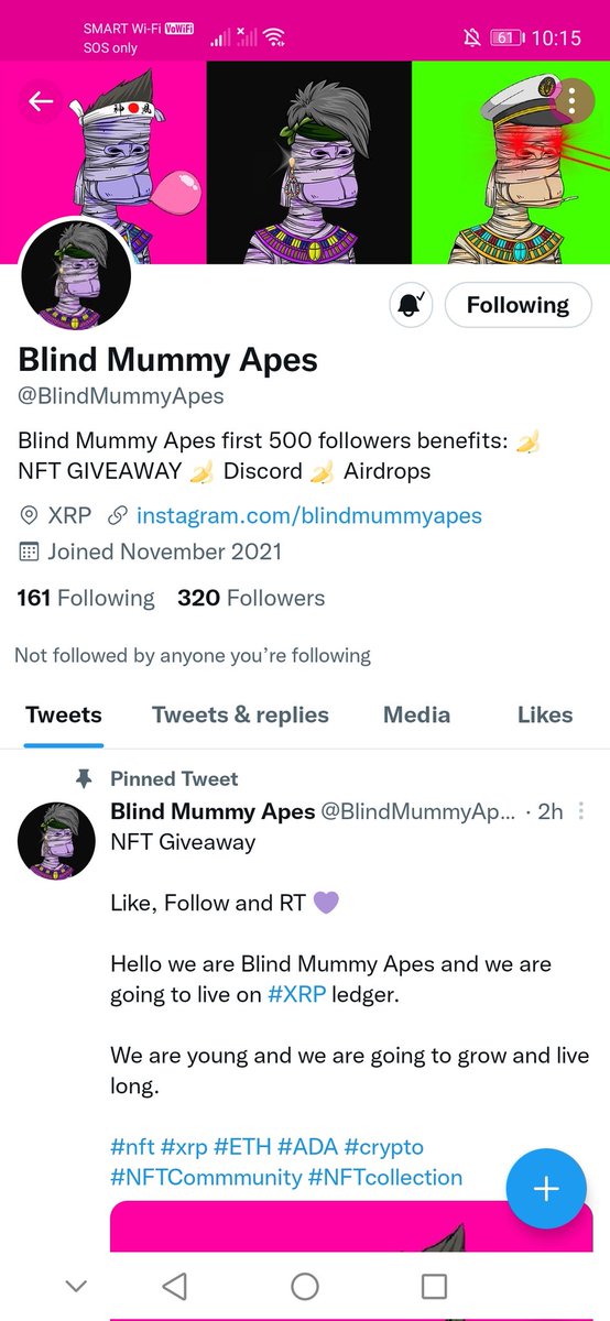 johnxzra's tweet photo. @BlindMummyApes Done following more power to this project! 👌👌👌 https://t.co/HsSInzb5fY