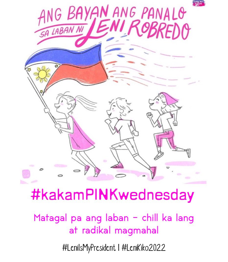 mpegged's tweet photo. Pink is a mindset. 💖 #leniismypresident #lenikiko2022 https://t.co/xwftZboqbl