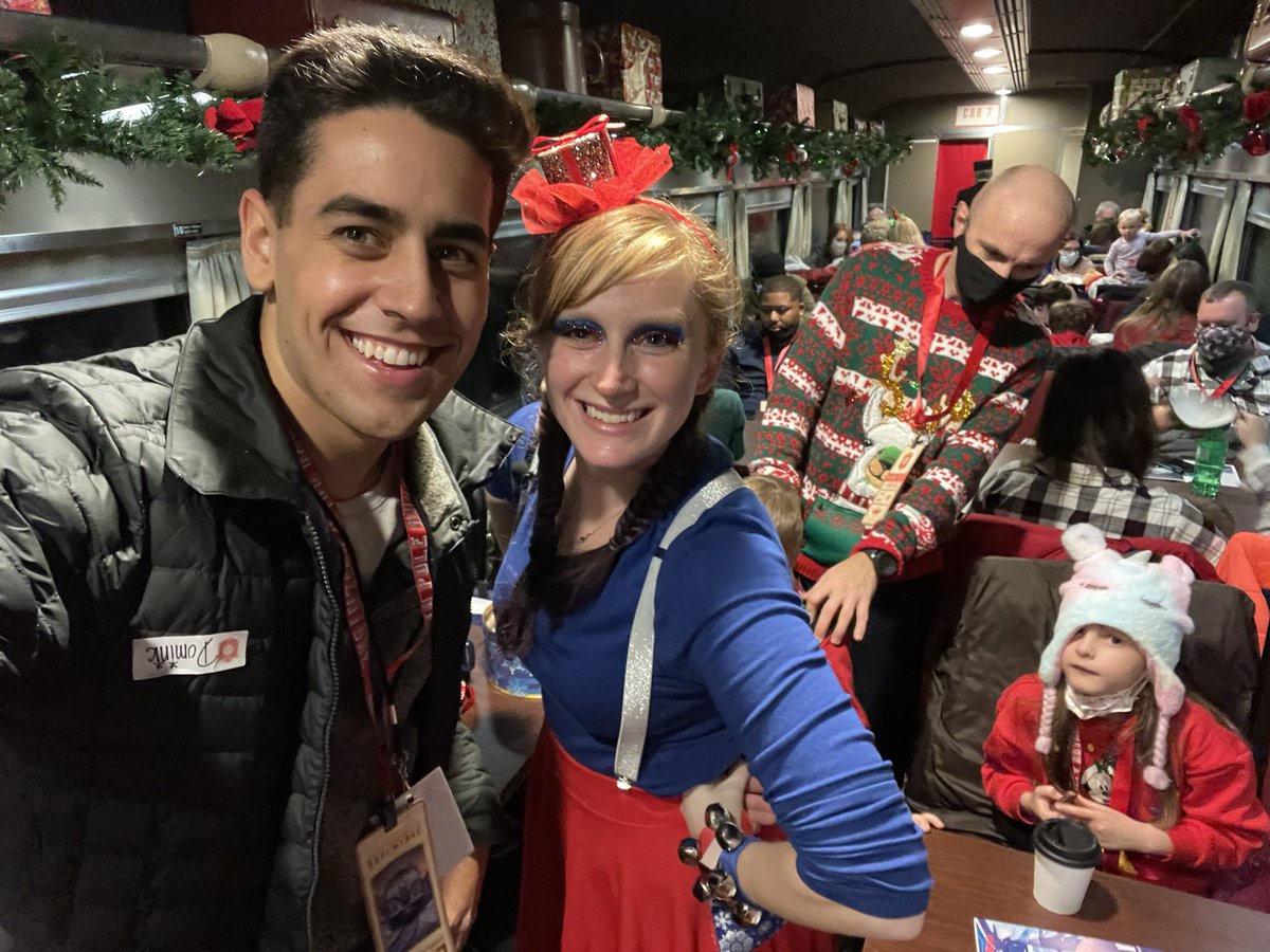 DJFerrante1's tweet photo. For my next #GOHIO I took a ride along the Cuyahoga Scenic Railroad to the NORTH POLE! Met the big guy and Elf Hannah! 🎄🎅
@CVSRR @wkyc https://t.co/6uNU7tei0b