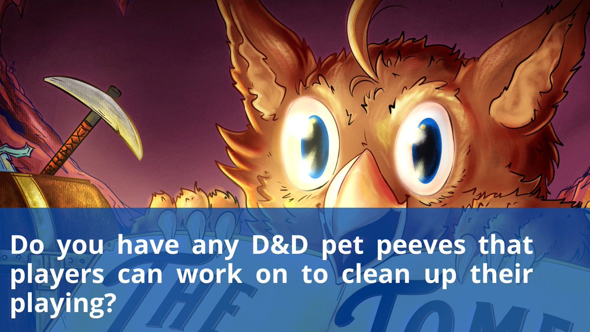 DungeonLive's tweet photo. Do you have any D&amp;D pet peeves that players can work on to clean up their playing? 

 #dnd #dungeonsanddragons #rpg #ttrpg #dice #fantasy #criticalrole #tabletopgames  #dungeonmaster #tabletop #tabletoprpg #pathfinder  #dnddice #miniatures #fantasyart #tabletopgaming  #roleplay https://t.co/TGHPPNY1pK