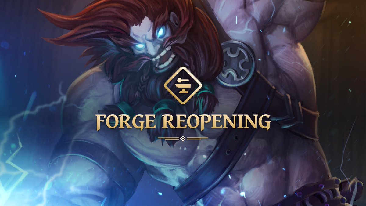The day has finally arrived! The Forge is once again functioning in all it’s play to earn glory! The even better news? We’ve integrated The Forge with Immutable X, meaning that there are no longer any nasty gas fees to contend with 💪

Learn more: playgu.co/forge-reopen