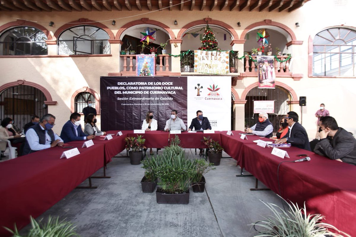 chusmtz_'s tweet photo. Hoy declaramos a los 12 pueblos de nuestra ciudad como “Patrimonio Cultural del Municipio de Cuernavaca” en #SesiónDeCabildo celebrada desde Chamilpa. Con esto buscamos proteger, conservar e impulsar a nuestros poblados. Sus tradiciones y su cultura es lo que nos da identidad🪅🎉 https://t.co/D2ZBBaeF56