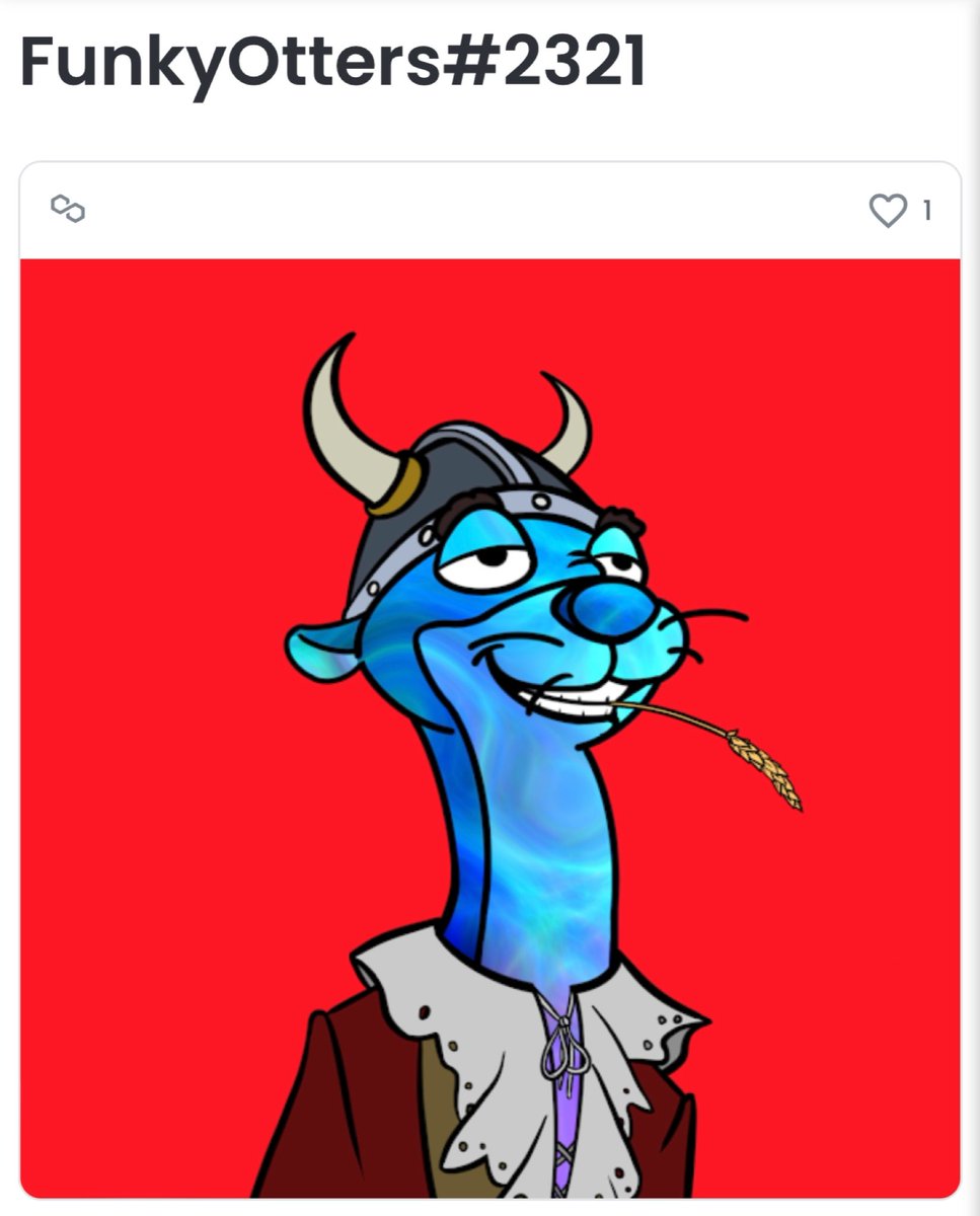 MacBookProAR's tweet image. Whatever you do… don’t sleep on these @FunkyOtters !!! This guy just sold for .2 Eth ($937)!!! This just sold out last night but so many still on the floor ready for new homes! #NFT #opensea #funkyotters opensea.io/collection/fun…