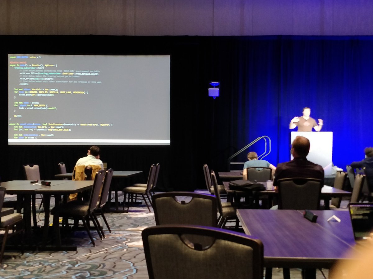 Today #AWS shown its love for #rustlang with an awesome workshop on async programming #reInvent