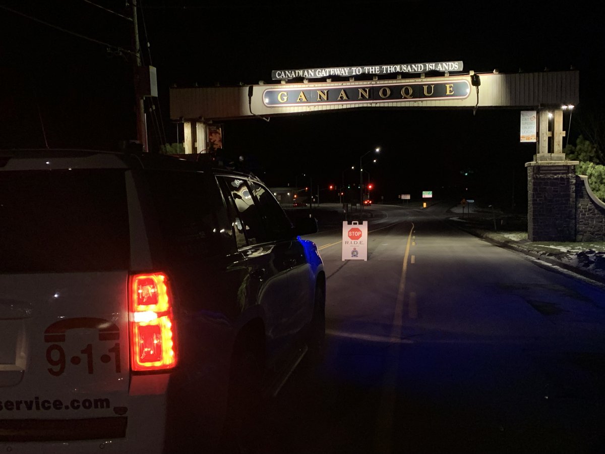 GananoquePolice's tweet photo. Festive RIDE has commenced! Make sure you plan to have a ride home or stay the night this holiday season.
Concerned that someone is driving while impaired? Call 9-1-1, or call us directly at 1-613-382-4422.
#FestiveRIDE #RIDEprogram #gananoquepoliceservice #townofgananoque https://t.co/g706ZwSWwk