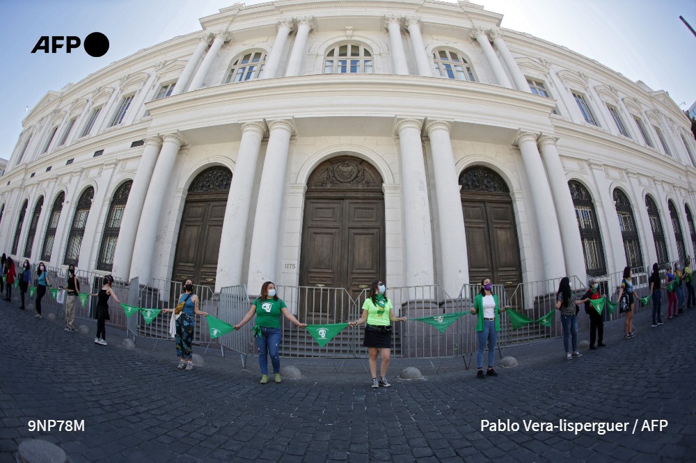 AFPespanol's tweet photo. 🇨🇱 Con 65 votos en contra, 62 votos a favor y una abstención, la Cámara de Diputados de Chile rechazó un proyecto de ley que despenaliza el aborto hasta las 14 semanas de embarazo y archivará la iniciativa por un año, en un duro golpe para los movimientos feministas del país #AFP https://t.co/PexkbDkZTA