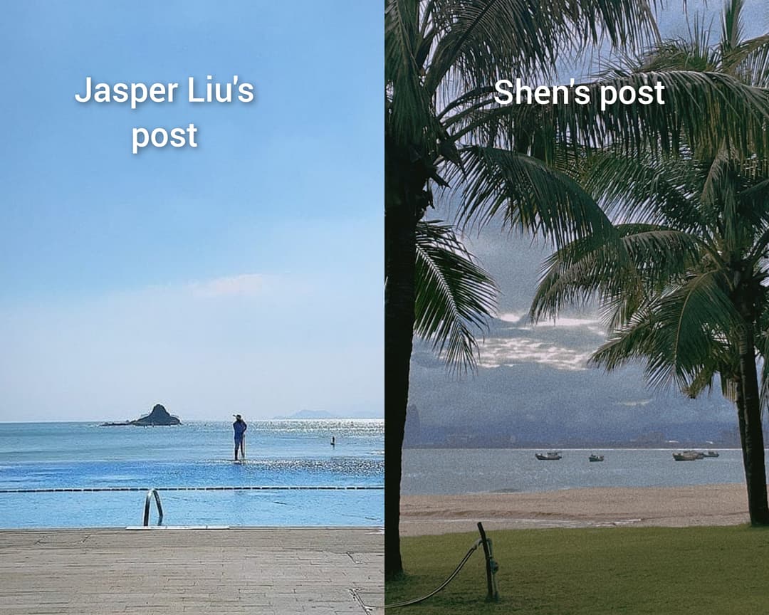 JaShenOfficial1's tweet photo. How their posts are kinda similar don't u think??? 👀🙄🤔😮🤨😁🤗🥰💚💛❤

#Jashen #jashenofficial1 #gucouple #useformytalent #netflix #netflixseries #chinesedrama https://t.co/v6vIgyPLXA