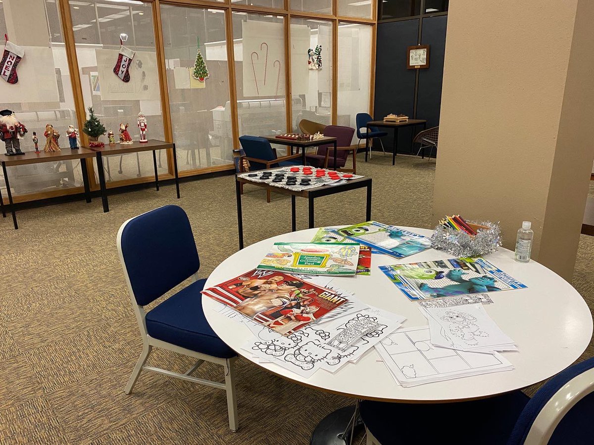 tlulibrary's tweet photo. Come take a break with a game, puzzle, or coloring book anytime before the end of the semester! #TLU #finals #librarylife https://t.co/vkOw3LZTNl