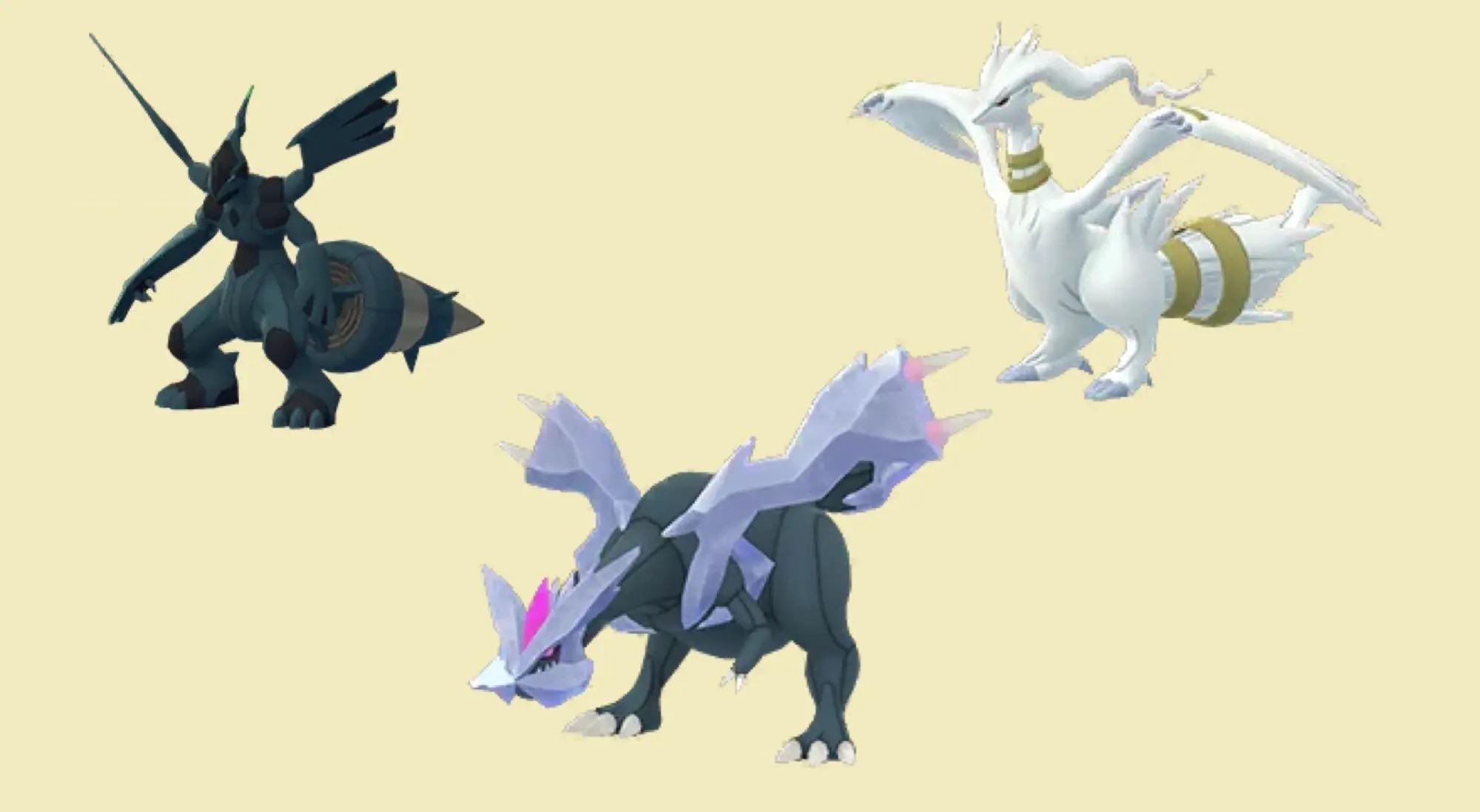 GO Field Guide on X: Shiny Zekrom, Kyurem & Reshiram #PokemonGO   / X