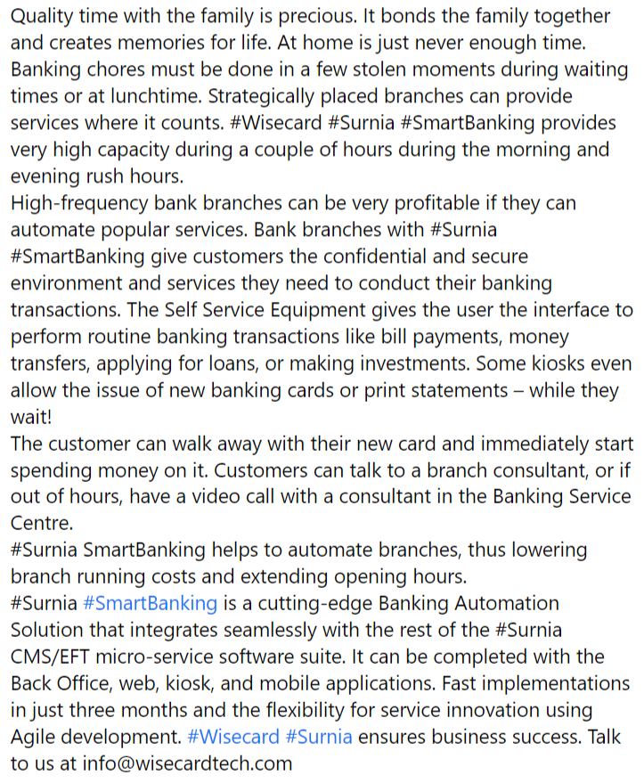 Wisecardtech tweet picture