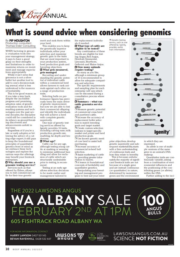 HoughtonPip's tweet photo. What is sound advice when considering genomics? @TEC_Aus @EldersLimited #Agtech #genomics #cattlegenomics https://t.co/wYnOvLyZ75