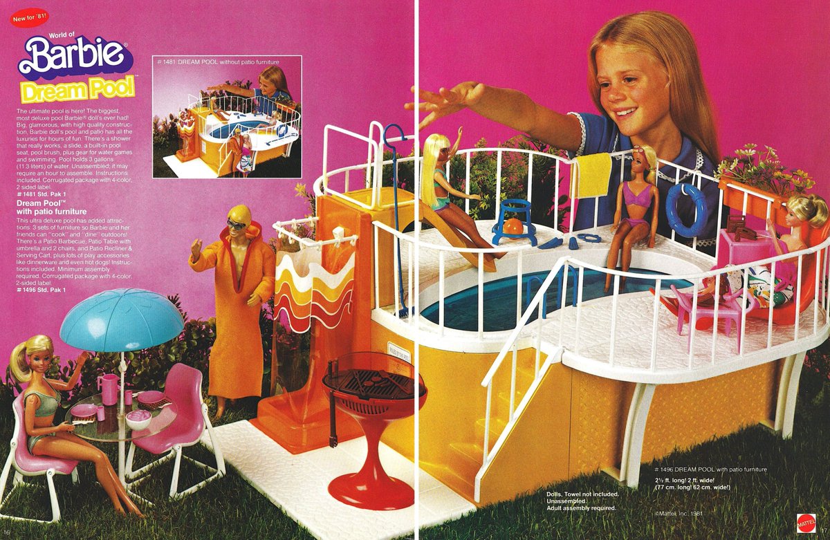 1981 Mattel Catalog:- Barbie Dream Pool 
