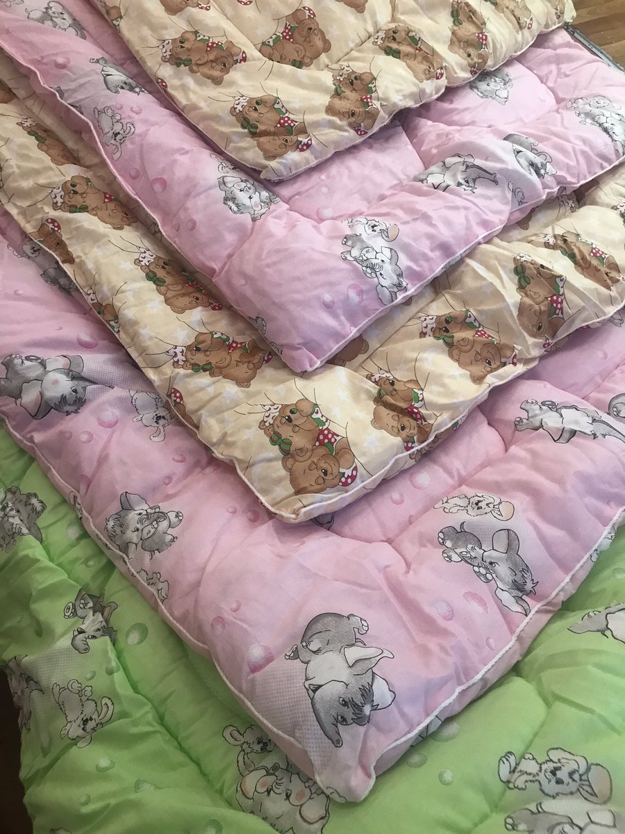 Приобрели мягкий инвентарь. 70 новых одеял будут укрывать наших малышей