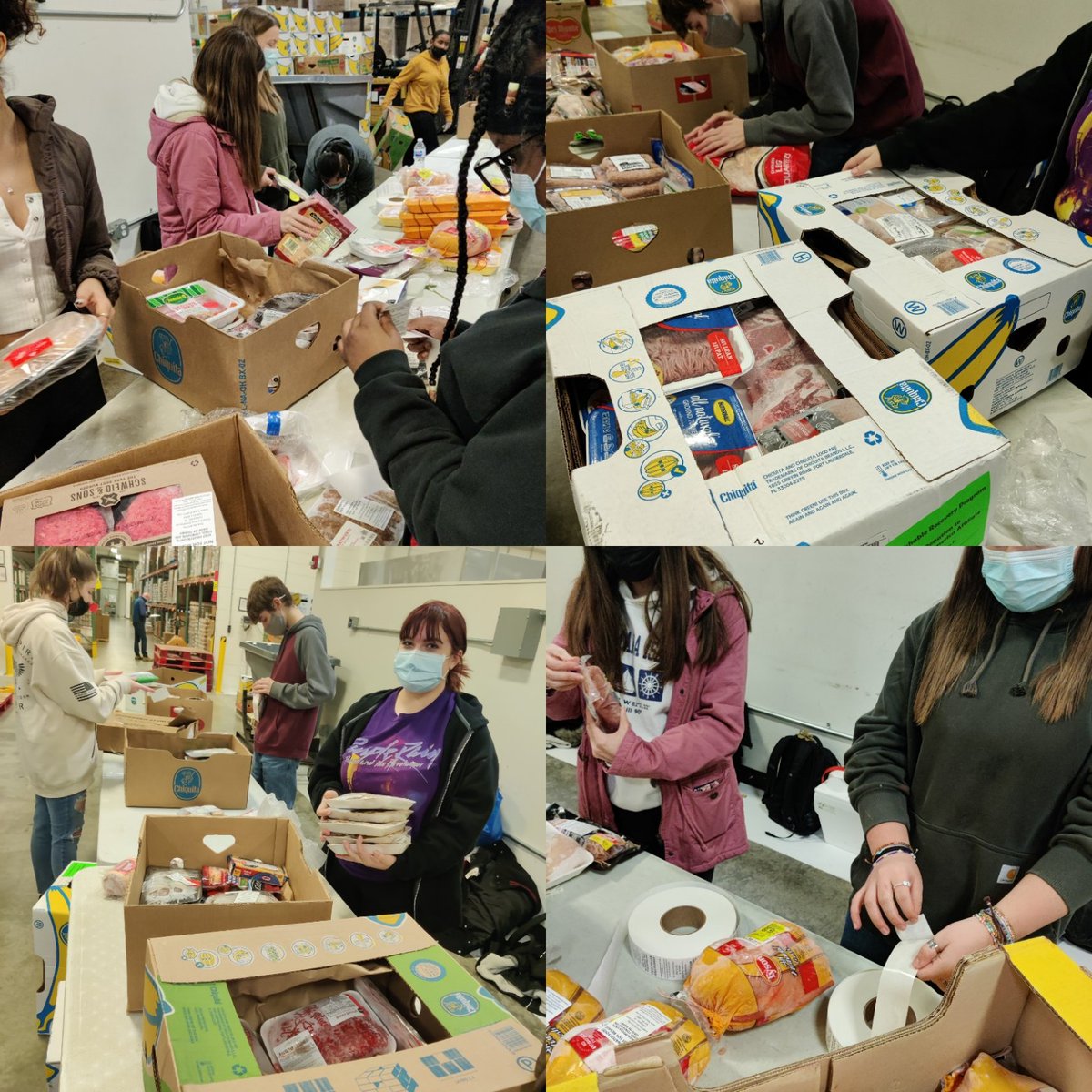 BrannanFACS's tweet photo. Human Services class had a WONDERFUL time today @ The Food Finders Distribution Center. Such a great experience. Very fortunate to be able to get the students out in the community. ❤️#volunteer #helpingothers  @LSClafayette @jeff_principal @FoodFinders @jhsfacs https://t.co/YCGvCoMYrH