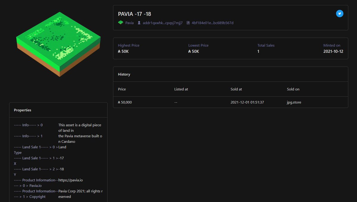 jpgstoreNFT's tweet photo. 50000 ADA sale just happened on our marketplace 🤯

This is the highest registered Pavia sale to date!

Thank you to both the buyer and seller for trusting our marketplace to carry out this record-breaking sale 🙏 https://t.co/YC5Wd8tMO7