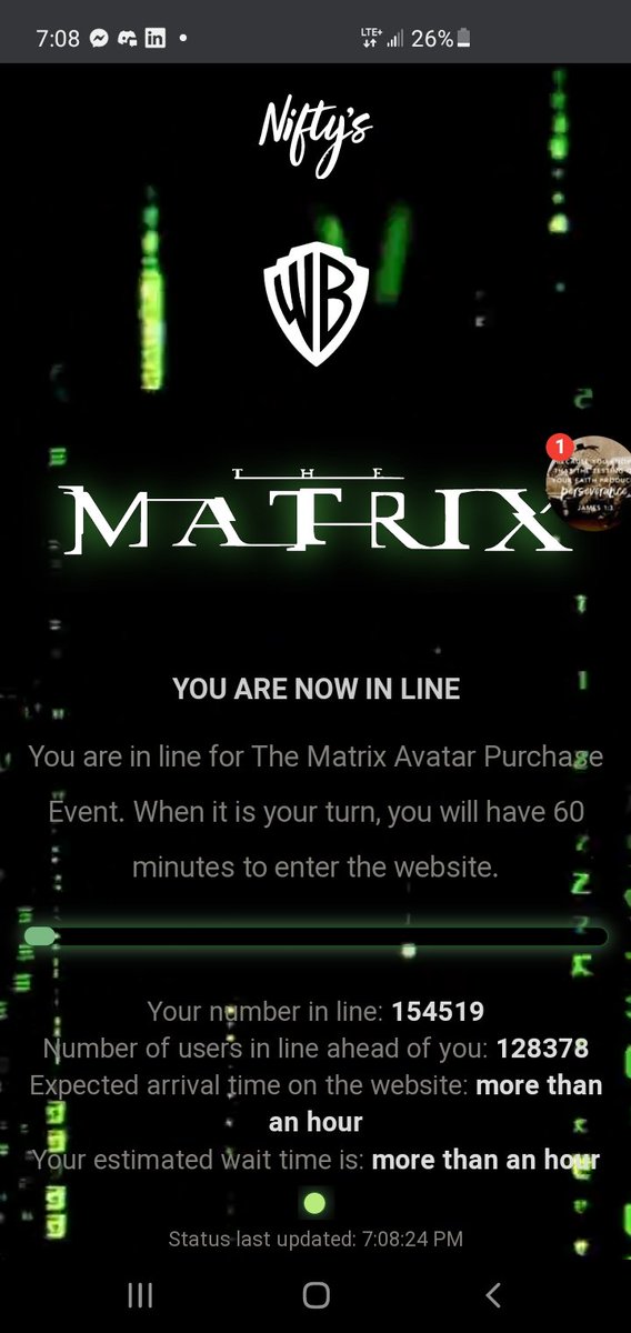 Jwolf882's tweet photo. @Niftys I entered the my card info, I  selected the buy now it didn't work. Was bumped to the back of the Line :(. https://t.co/EVKrpKyYTy