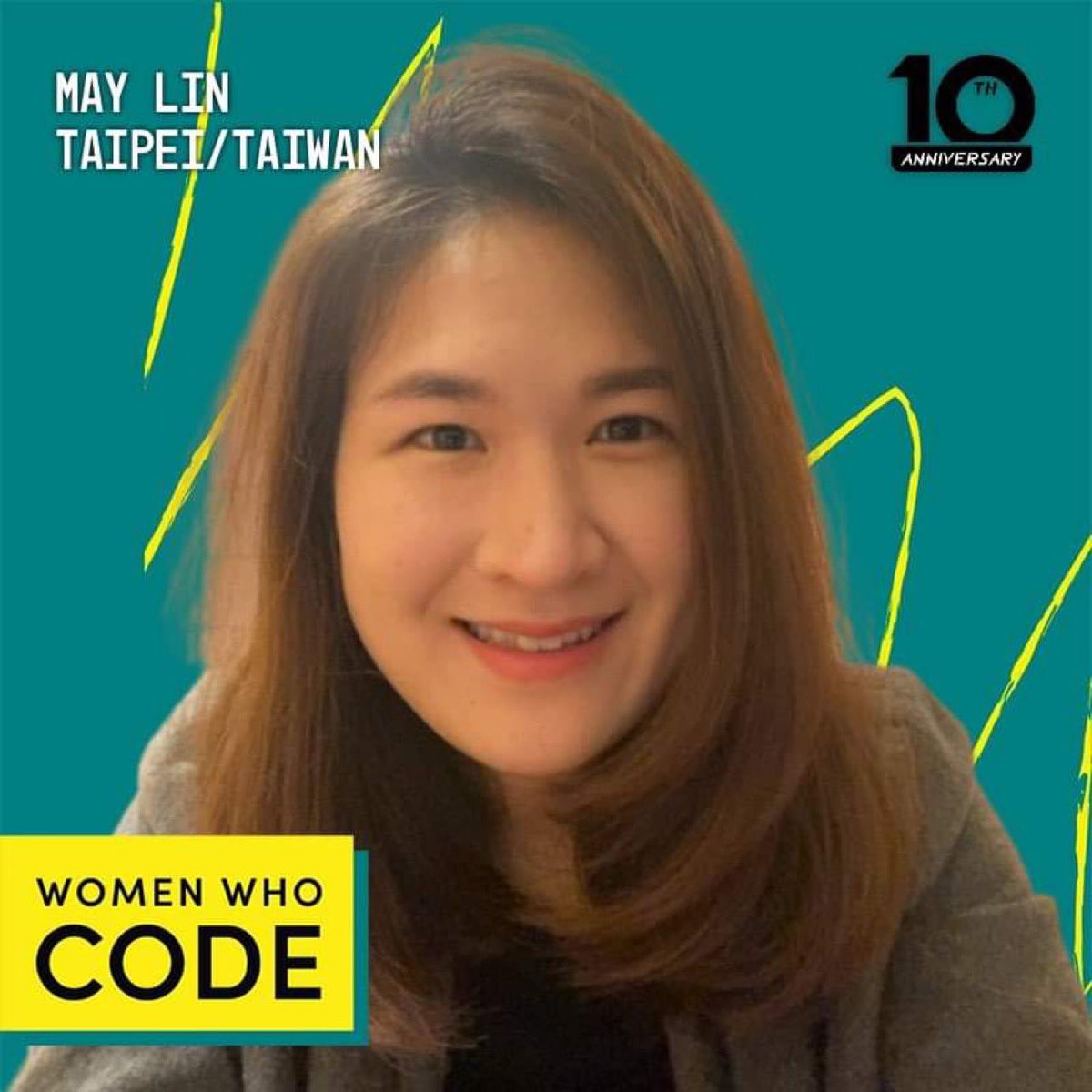 WWCodeTaipei's tweet image. #WWCodeTurns10 慶祝 Women Who Code 10週年，跟我們一起發個頭像照紀念吧！😎😎

womenwhocode.virtualbooth.co