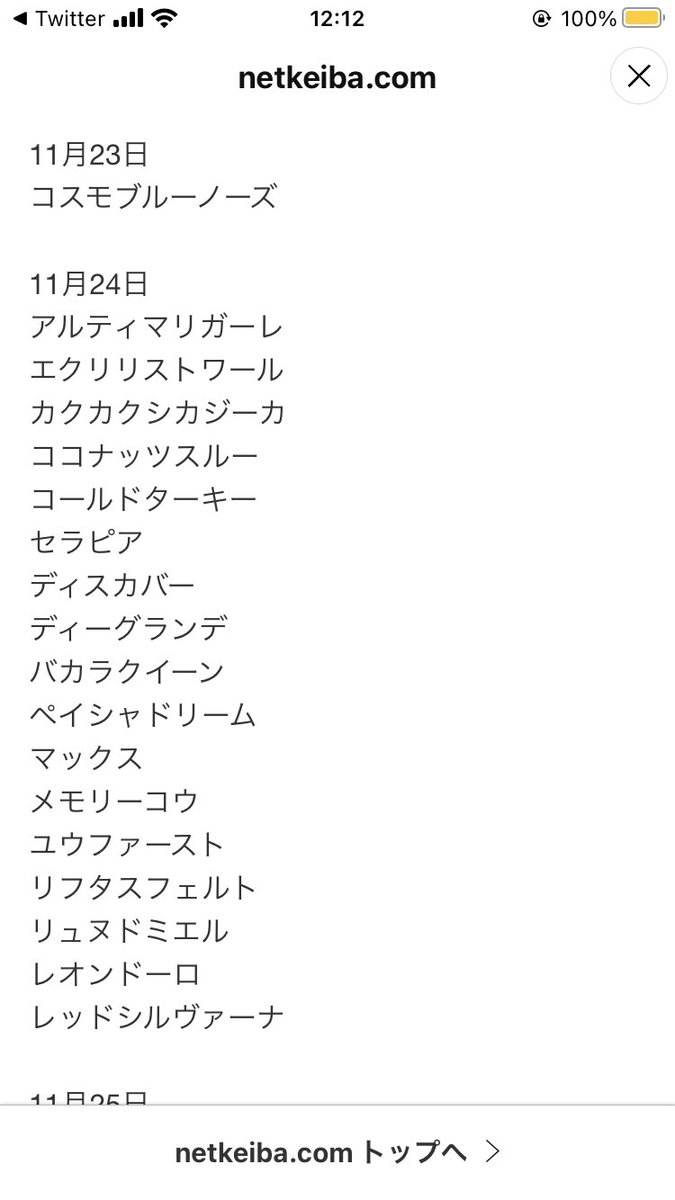 ちなみにアドマイヤスコールの行き先は大井。 