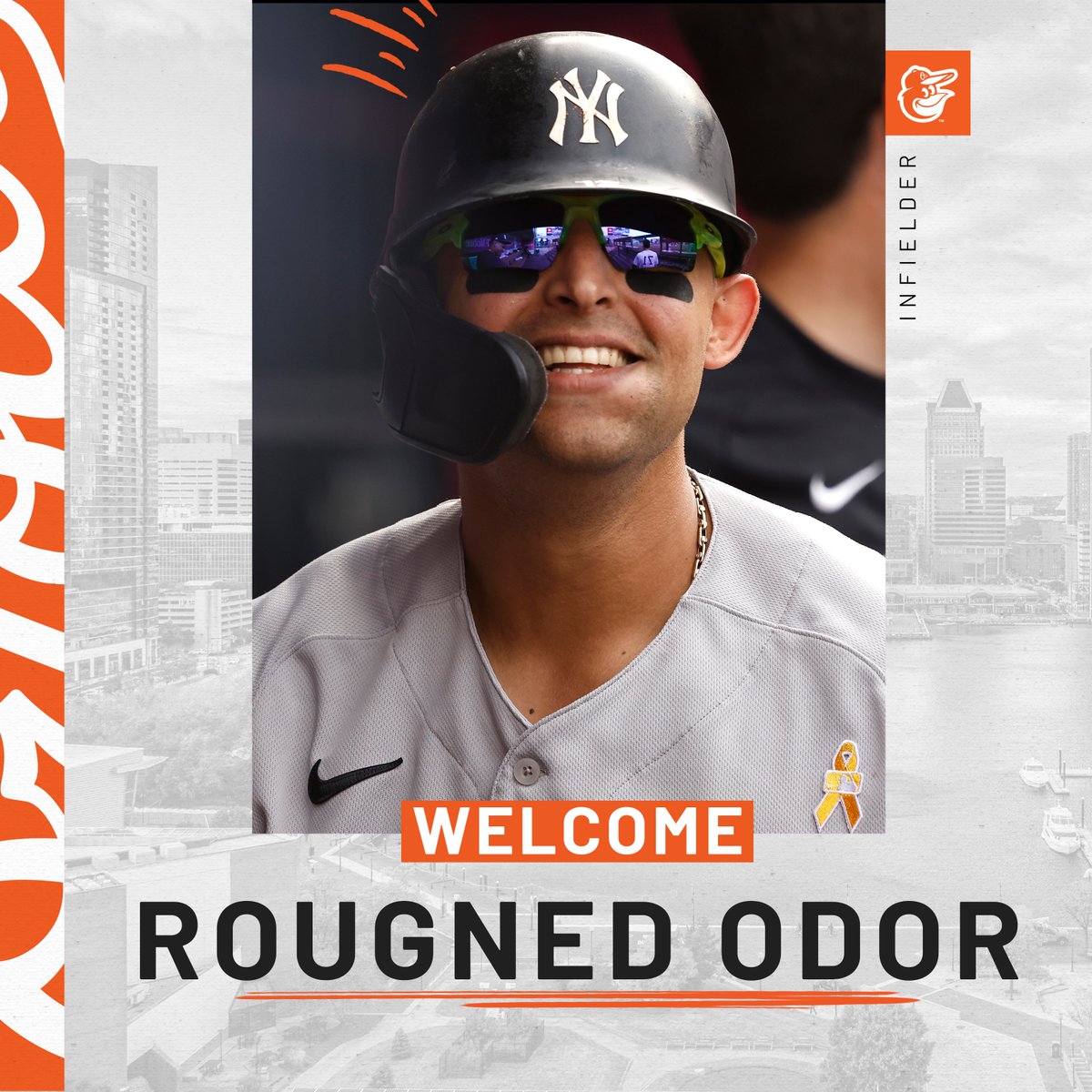 Orioles's tweet photo. We have signed INF Rougned Odor to a one-year contract for the 2022 season.

Welcome to Birdland, Rougned! https://t.co/0nXoAfiuFn