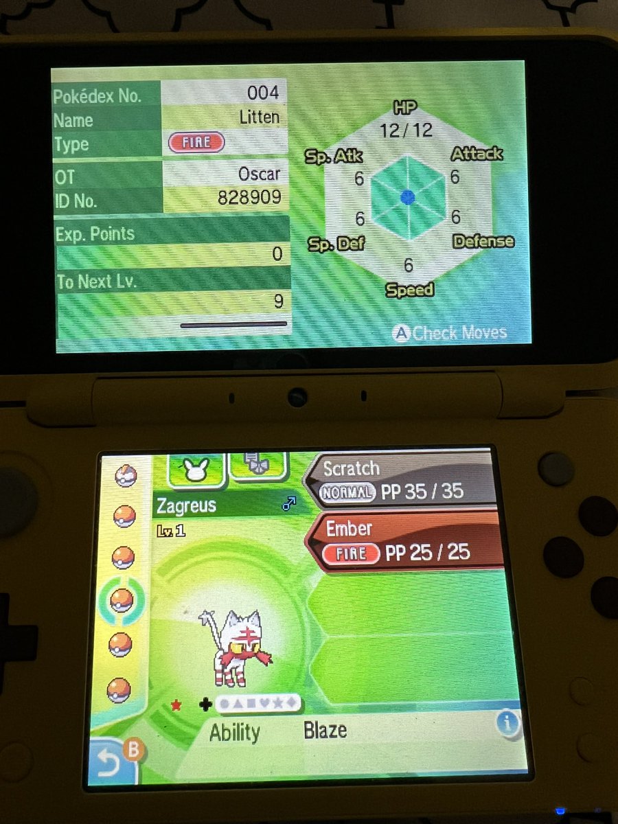 oscarhallii's tweet photo. AHHHH @theSupremeRk9s AFTER 1783 EGGS (literally so many lmfao) I FINALLY GOT SHINY LITTEN!!!! literally been hunting this since June off and on and I was taking a break from Dialga today and BOOM AHHH IM SO HAPPY!! #HolyShinx (also heβs bashful π) https://t.co/WwFFOSmwXE