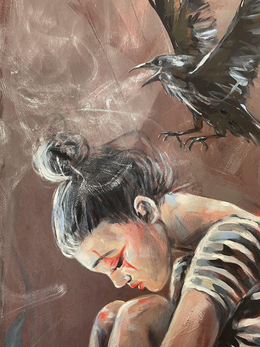 Sara_Riches's tweet photo. She’s finished but I’m calling her “work in progress”. #arttherapy https://t.co/WgpEkiiUj9